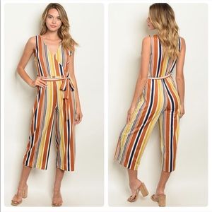 NWT 70’s Feel Striped Jumper Stretchy! BTS